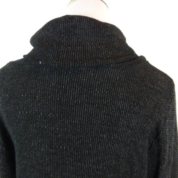 VELVET BY GRAHAM & SPENCER BLACK tweed sweater M - Picture 5 of 7